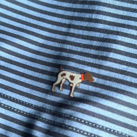 Southern Point Men's Blue Striped Performance Polo Shirt - Picture 5 of 8